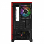 Gabinete Xtreme PC Gaming Crystal Hive, Mini-Tower, Micro-ATX/Mini-ITX, USB 2.0/3.0, sin Fuente, 5 Ventiladores Instalados, Rojo - Imagen adicional 2
