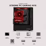 Gabinete Xtreme PC Gaming MG-36009, Mini-Tower, Micro-ATX/Mini-ITX, USB 2.0/3.0, sin Fuente, 3 Ventiladores Instalados, Negro - Imagen adicional 3