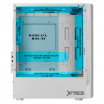 Gabinete Xtreme PC Gaming NYX, Mini-Tower, Micro-ATX, USB 2.0/3.0, sin Fuente, 3 Ventiladores Instalados, Blanco - Imagen adicional 3