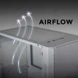 Gabinete Xtreme PC Gaming NYX, Mini-Tower, Micro-ATX, USB 2.0/3.0, sin Fuente, 3 Ventiladores Instalados, Blanco - Imagen adicional 7