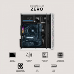 Gabinete Xtreme PC Gaming Zero, Mini-Tower, Micro-ATX/Mini-ITX, USB 2.0/3.0, con Fuente de 600W, 3 Ventiladores Instalados, Blanco - Imagen adicional 4