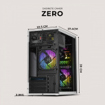 Gabinete Xtreme PC Gaming Zero, Mini-Tower, Micro-ATX/Mini-ITX, USB 2.0/3.0, con Fuente de 600W, 3 Ventiladores Instalados, Blanco - Imagen adicional 5