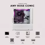 Gabinete Xtreme PC Gaming MG-23128, Mini-Tower, Micro-ATX/Mini-ITX, USB 2.0/3.0, sin Fuente, 3 Ventiladores Instalados, Blanco - Imagen adicional 3