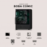 Gabinete Xtreme PC Gaming MG-23141, Midi-Tower, ATX/Micro-ATX/ITX, USB 2.0/3.0, sin Fuente, 4 Ventiladores Instalados, Negro - Imagen adicional 4