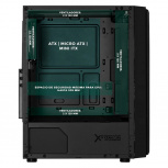 Gabinete Xtreme PC Gaming MG-23141, Midi-Tower, ATX/Micro-ATX/ITX, USB 2.0/3.0, sin Fuente, 4 Ventiladores Instalados, Negro - Imagen adicional 2