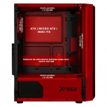 Gabinete Xtreme PC Gaming MG-23140, Midi-Tower, ATX/Micro-ATX/ITX, USB 2.0/3.0, sin Fuente, 4 Ventiladores Instalados, Negro/Rojo - Imagen adicional 2