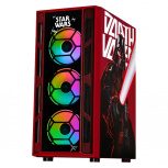 Gabinete Xtreme PC Gaming MG-23140, Midi-Tower, ATX/Micro-ATX/ITX, USB 2.0/3.0, sin Fuente, 4 Ventiladores Instalados, Negro/Rojo - Imagen adicional 1