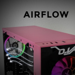 Gabinete Xtreme PC Gaming D.VA, Midi-Tower, ATX/Micro-ATX/Mini-ITX, USB 2.0/3.0, sin Fuente, 4 Ventiladores Instalados, Rosa - Imagen adicional 6