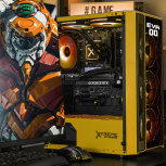 Gabinete Xtreme PC Gaming CXTEV0YE, Midi-Tower, ATX/Micro-ATX/Mini-ITX, USB 2.0, sin Fuente, 4 Ventiladores Instalados, Amarillo - Imagen adicional 2