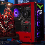 Gabinete Xtreme PC Gaming Evangelion 02 Edition, Full Tower, ATX/EATX/Micro-ATX/Mini-ITX, USB 2.0/3.0, sin Fuente, 4 Ventiladores Instalados, Rojo - Imagen adicional 8