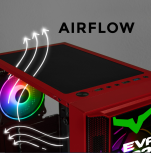 Gabinete Xtreme PC Gaming Evangelion 02 Edition, Full Tower, ATX/EATX/Micro-ATX/Mini-ITX, USB 2.0/3.0, sin Fuente, 4 Ventiladores Instalados, Rojo - Imagen adicional 7