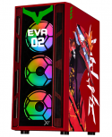Gabinete Xtreme PC Gaming Evangelion 02 Edition, Full Tower, ATX/EATX/Micro-ATX/Mini-ITX, USB 2.0/3.0, sin Fuente, 4 Ventiladores Instalados, Rojo - Imagen adicional 1