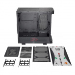 Gabinete Xtreme PC Gaming Evangelion, Midi-Tower, ATX/Micro-ATX/Mini-ITX, USB 3.0, sin Fuente, 2 Ventiladores Instalados, Negro/Blanco - Imagen adicional 5