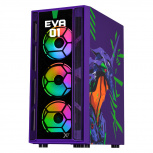 Gabinete Xtreme PC Gaming Evangelion 01 Comic, Midi-Tower, ATX/Micro-ATX/Mini-ITX, USB 2.0/3.0, con Fuente de No disponible, 4 Ventiladores Instalados, Morado - Imagen adicional 1
