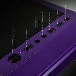 Gabinete Xtreme PC Gaming Evangelion 01 Comic, Midi-Tower, ATX/Micro-ATX/Mini-ITX, USB 2.0/3.0, con Fuente de No disponible, 4 Ventiladores Instalados, Morado - Imagen adicional 4