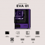 Gabinete Xtreme PC Gaming Evangelion 01 Comic, Midi-Tower, ATX/Micro-ATX/Mini-ITX, USB 2.0/3.0, con Fuente de No disponible, 4 Ventiladores Instalados, Morado - Imagen adicional 5