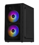 Gabinete Xtreme PC Gaming Zero, Mini-Tower, Micro-ATX/Mini-ITX, USB 2.0/3.0, con Fuente de 600W, 3 Ventiladores Instalados, Negro - Imagen adicional 1