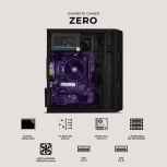 Gabinete Xtreme PC Gaming Zero, Mini-Tower, Micro-ATX/Mini-ITX, USB 2.0/3.0, con Fuente de 600W, 3 Ventiladores Instalados, Negro - Imagen adicional 5