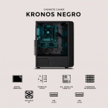 Gabinete Xtreme PC Gaming MG-23088, Midi-Tower, ATX/Micro-ATX/ITX, USB 2.0/3.0, con Fuente de 600W, 4 Ventiladores Instalados, Negro - Imagen adicional 3