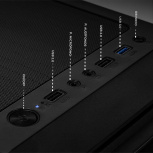 Gabinete Xtreme PC Gaming MG-23088, Midi-Tower, ATX/Micro-ATX/ITX, USB 2.0/3.0, con Fuente de 600W, 4 Ventiladores Instalados, Negro - Imagen adicional 4