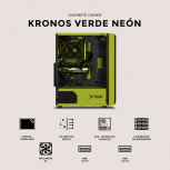 Gabinete Xtreme PC Gaming MG-23083, Midi-Tower, ATX/Micro-ATX/Mini-ITX, USB 2.0/3.0, sin Fuente, 4 Ventiladores Instalados, Negro/Amarillo - Imagen adicional 4