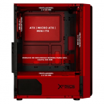 Gabinete Xtreme PC Gaming Kronos, Midi-Tower, ATX/Micro-ATX/Mini-ITX, USB 2.0/3.0, sin Fuente, 4 Ventiladores Instalados, Rojo - Imagen adicional 2