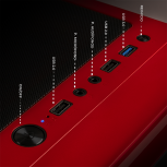 Gabinete Xtreme PC Gaming Kronos, Midi-Tower, ATX/Micro-ATX/Mini-ITX, USB 2.0/3.0, sin Fuente, 4 Ventiladores Instalados, Rojo - Imagen adicional 4