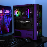 Gabinete Xtreme PC Gaming Kronos, Midi-Tower, ATX/Micro-ATX/Mini-ITX, USB 2.0/3.0, sin Fuente, 4 Ventiladores Instalados, Morado - Imagen adicional 5