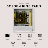 Gabinete Xtreme PC Gaming CXTGT6000WT, Mini-Tower, Micro-ATX/Mini-ITX, USB 2.0/3.0, sin Fuente, 4 Ventiladores Instalados, Blanco - Imagen adicional 3