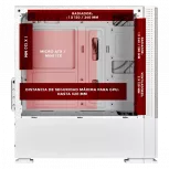 Gabinete Xtreme PC Gaming MG-23127, Mini-Tower, Micro-ATX/Mini-ITX, USB 2.0/3.0, sin Fuente, 3 Ventiladores Instalados, Blanco - Imagen adicional 2