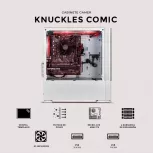 Gabinete Xtreme PC Gaming MG-23127, Mini-Tower, Micro-ATX/Mini-ITX, USB 2.0/3.0, sin Fuente, 3 Ventiladores Instalados, Blanco - Imagen adicional 3