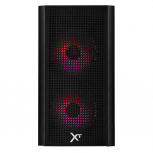 Gabinete Xtreme PC Gaming Air Max M2, Micro-Tower, Micro-ATX/Mini-ITX, USB 2.0, sin Fuente, 3 Ventiladores Instalados, Negro