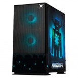 Gabinete Xtreme PC Gaming Minecraft Warden, Mini-Tower, Micro-ATX/Mini-ITX, USB 2.0/3.0, sin Fuente, 3 Ventiladores Instalados, Negro - Imagen adicional 1