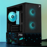 Gabinete Xtreme PC Gaming Minecraft Warden, Mini-Tower, Micro-ATX/Mini-ITX, USB 2.0/3.0, sin Fuente, 3 Ventiladores Instalados, Negro - Imagen adicional 2