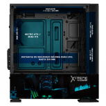 Gabinete Xtreme PC Gaming Minecraft Warden, Mini-Tower, Micro-ATX/Mini-ITX, USB 2.0/3.0, sin Fuente, 3 Ventiladores Instalados, Negro - Imagen adicional 3
