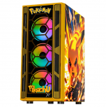 Gabinete Xtreme PC Gaming Pikachu Edition, Midi-Tower, ATX/Micro-ATX/Mini-ITX, USB 2.0/3.0, sin Fuente, 4 Ventiladores Instalados, Amarillo