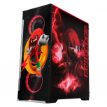 Gabinete Xtreme PC Gaming Sonic Knuckles Ring Edition, Full Tower, ATX/EATX/Micro-ATX/Mini-ITX, USB 2.0/3.0, sin Fuente, 4 Ventiladores Instalados, Negro/Rojo - Imagen adicional 1