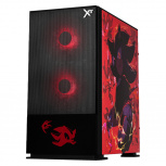 Gabinete Xtreme PC Gaming CXTSCAIBK, Mini-Tower, Micro-ATX/Mini-ITX, USB 2.0/3.0, sin Fuente, 3 Ventiladores Instalados, Negro - Imagen adicional 1