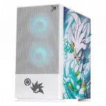 Gabinete Xtreme PC Gaming MG-23129, Mini-Tower, Micro-ATX/Mini-ITX, USB 2.0/3.0, sin Fuente, 3 Ventiladores Instalados, Blanco - Imagen adicional 1