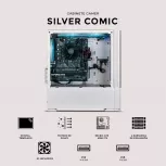 Gabinete Xtreme PC Gaming MG-23129, Mini-Tower, Micro-ATX/Mini-ITX, USB 2.0/3.0, sin Fuente, 3 Ventiladores Instalados, Blanco - Imagen adicional 3