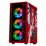 Gabinete Xtreme PC Gaming MG-23059 Ed. Scarlet Dragon, Full Tower, ATX/EATX/Micro-ATX/Mini-ITX, USB 2.0/3.0, sin Fuente, 4 Ventiladores Instalados, Negro/Rojo - Imagen adicional 1