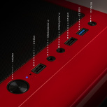 Gabinete Xtreme PC Gaming MG-23059 Ed. Scarlet Dragon, Full Tower, ATX/EATX/Micro-ATX/Mini-ITX, USB 2.0/3.0, sin Fuente, 4 Ventiladores Instalados, Negro/Rojo - Imagen adicional 4