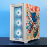 Gabinete Xtreme PC Gaming SonicHedgehog, Micro-Tower, Micro-ATX/Mini-ITX, USB 2.0/3.0, sin Fuente, 4 Ventiladores Instalados, Blanco - Imagen adicional 2