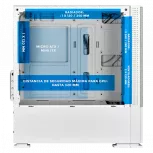 Gabinete Xtreme PC Gaming MG-23125, Mini-Tower, Micro-ATX/Mini-ITX, USB 2.0/3.0, sin Fuente, 3 Ventiladores Instalados, Blanco - Imagen adicional 2