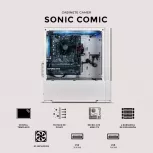 Gabinete Xtreme PC Gaming MG-23125, Mini-Tower, Micro-ATX/Mini-ITX, USB 2.0/3.0, sin Fuente, 3 Ventiladores Instalados, Blanco - Imagen adicional 3