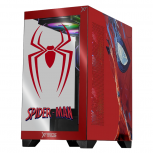 Gabinete Xtreme PC Gaming Spiderman New Day, Mini-Tower, Micro-ATX/Mini-ITX, USB 2.0/3.0, sin Fuente, 5 Ventiladores Instalados, Rojo