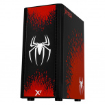 Gabinete Xtreme PC Gaming Spider-ManIIV2, Micro-Tower, Micro-ATX/Mini-ITX, USB 2.0, sin Fuente, 3 Ventiladores Instalados, Negro - Imagen adicional 1