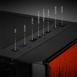 Gabinete Xtreme PC Gaming Spider-ManIIV2, Micro-Tower, Micro-ATX/Mini-ITX, USB 2.0, sin Fuente, 3 Ventiladores Instalados, Negro - Imagen adicional 4