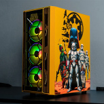 Gabinete Xtreme PC Gaming MG-23139, Midi-Tower, ATX/Micro-ATX/ITX, USB 2.0/3.0, sin Fuente, 4 Ventiladores Instalados, Negro/Amarillo - Imagen adicional 5