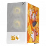 Gabinete Xtreme PC Gaming MG-23126, Mini-Tower, Micro-ATX/Mini-ITX, USB 2.0/3.0, sin Fuente, 3 Ventiladores Instalados, Blanco - Imagen adicional 1